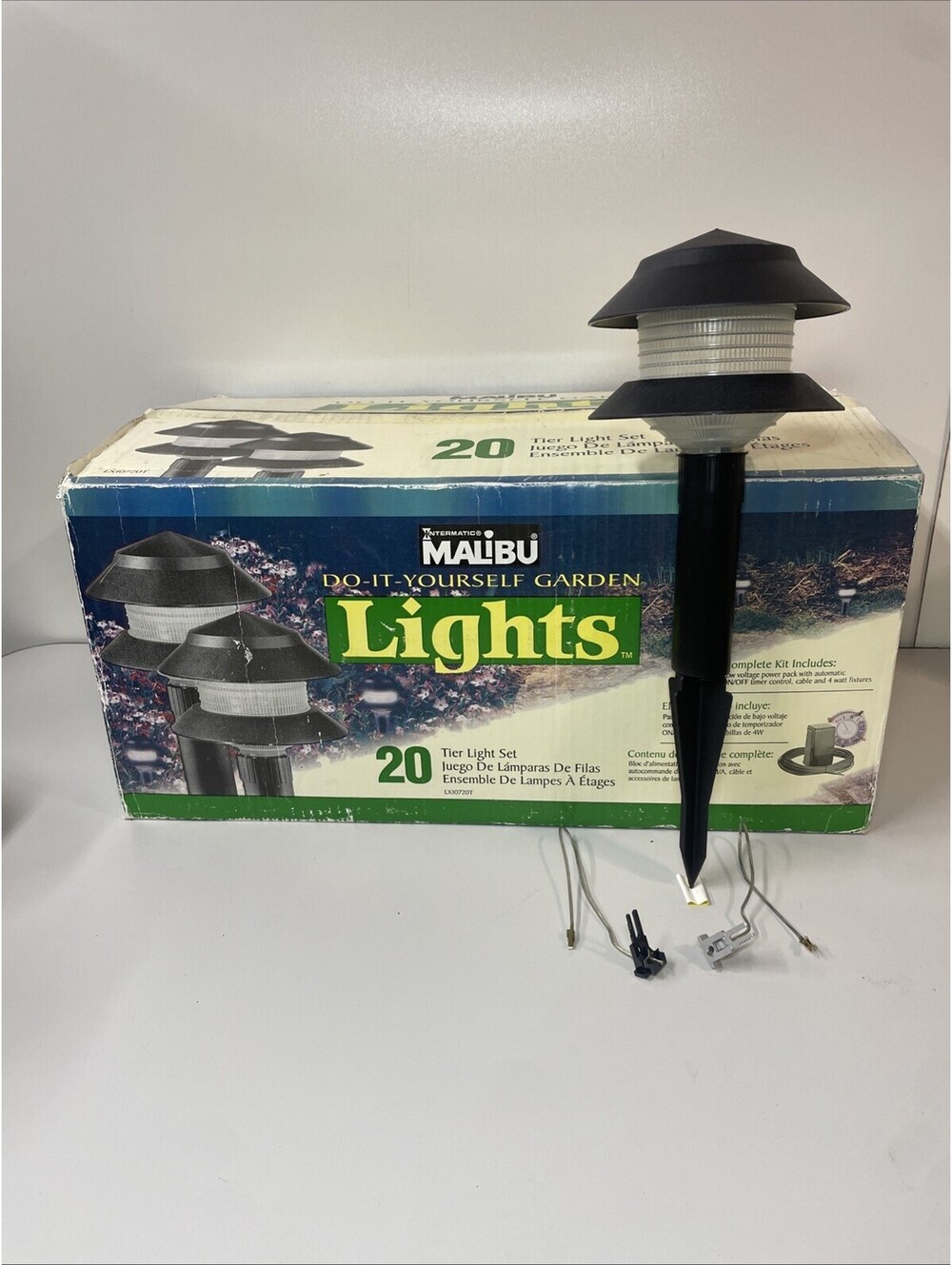 Intermatic Malibu LX10720T 2 tier 4 watt Light kit Complete, cables + light Bulb